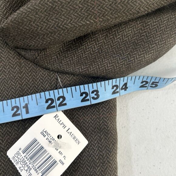 Lauren Ralph Lauren Sports Coat Mens 44L Herringbone Three Button Blazer - Picture 16 of 16